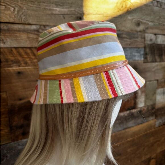 🧡💚 Coach Multicolor striped bucket hat - Picture 8 of 11